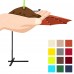 Best Choice Products 10ft Solar LED Patio Offset Umbrella w/ Easy Tilt Adjustment - Orange   